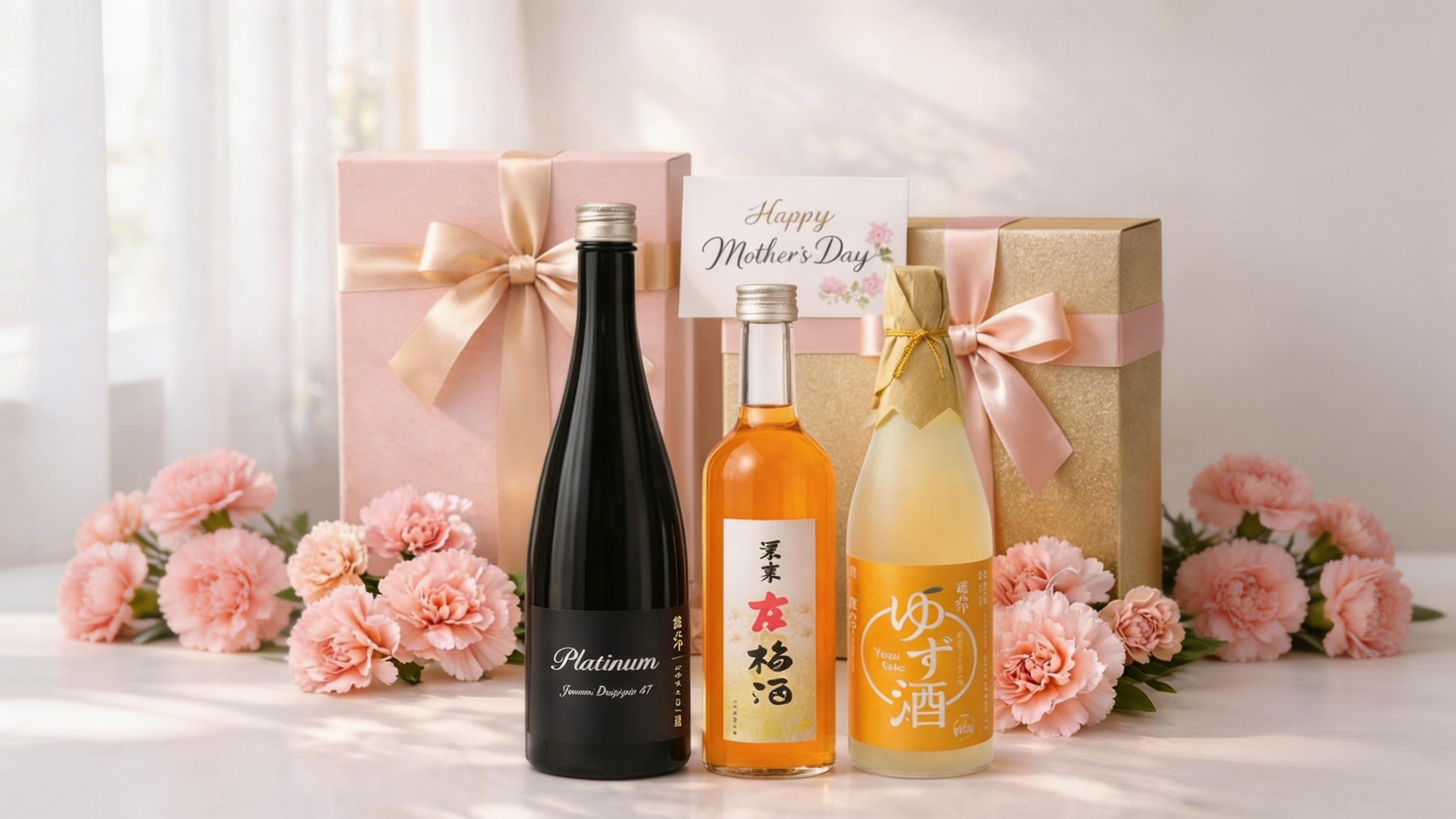 母の日ギフトに迷ったら。おかあさんに合わせて選ぶ日本酒と果実酒ギフト